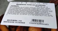 Madeleine riche en protéines