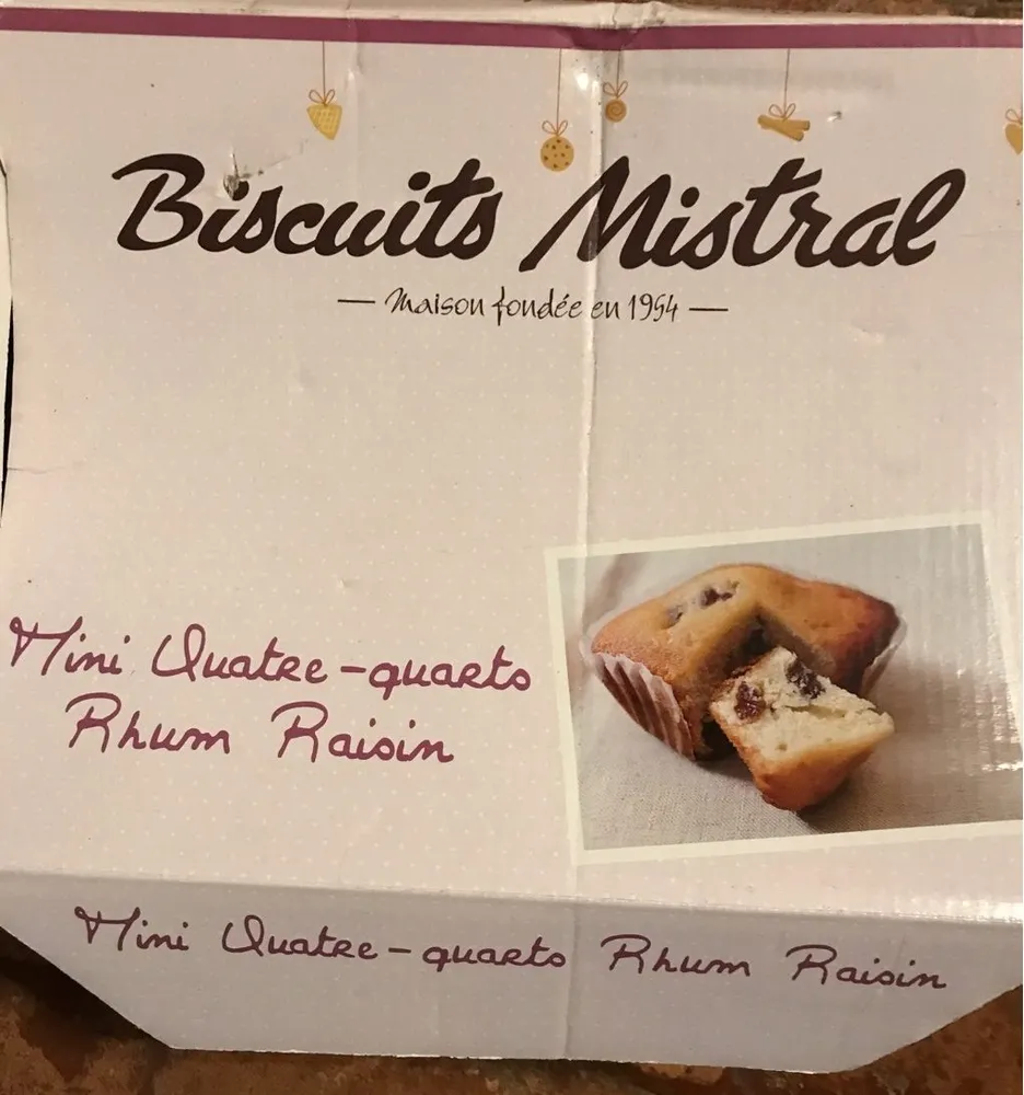 Mini Quatre-Quarts Rhum Raisin
