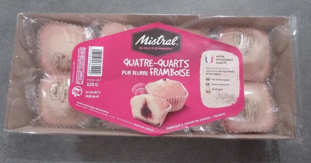 Quatre-Quarts pur beurre framboise