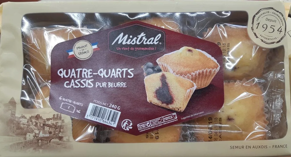 Quatre-quarts cassis pur beurre
