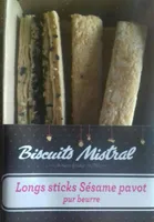 Longs sticks sésame pavot pur beurre