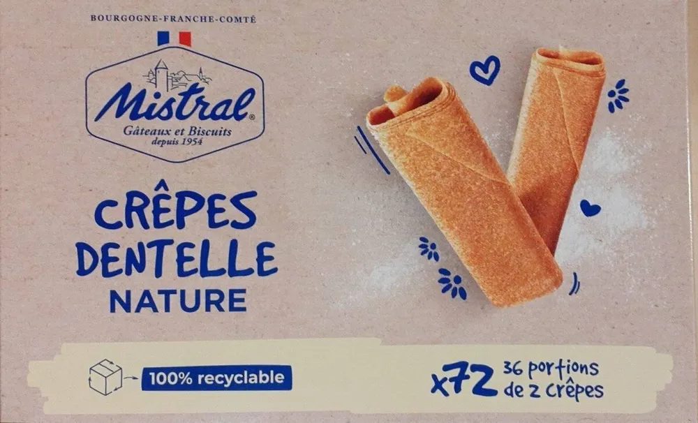 Crêpes dentelle nature