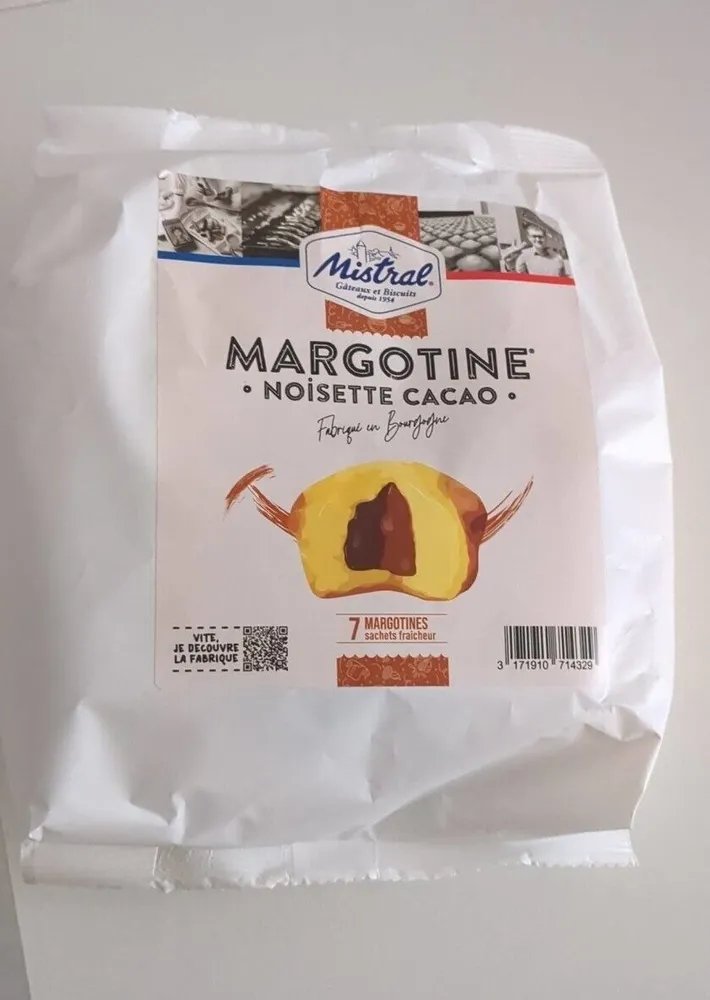 Madeleine Margotine noisette cacao