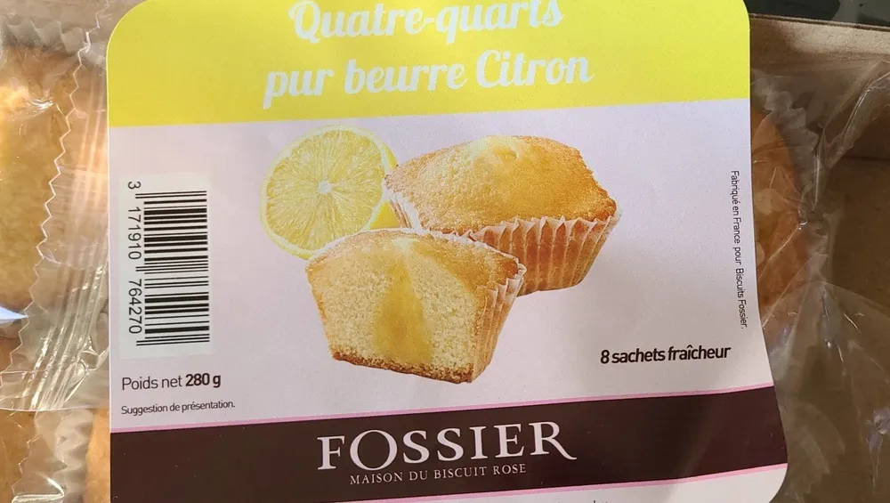 Quartier quarts pur beurre citron