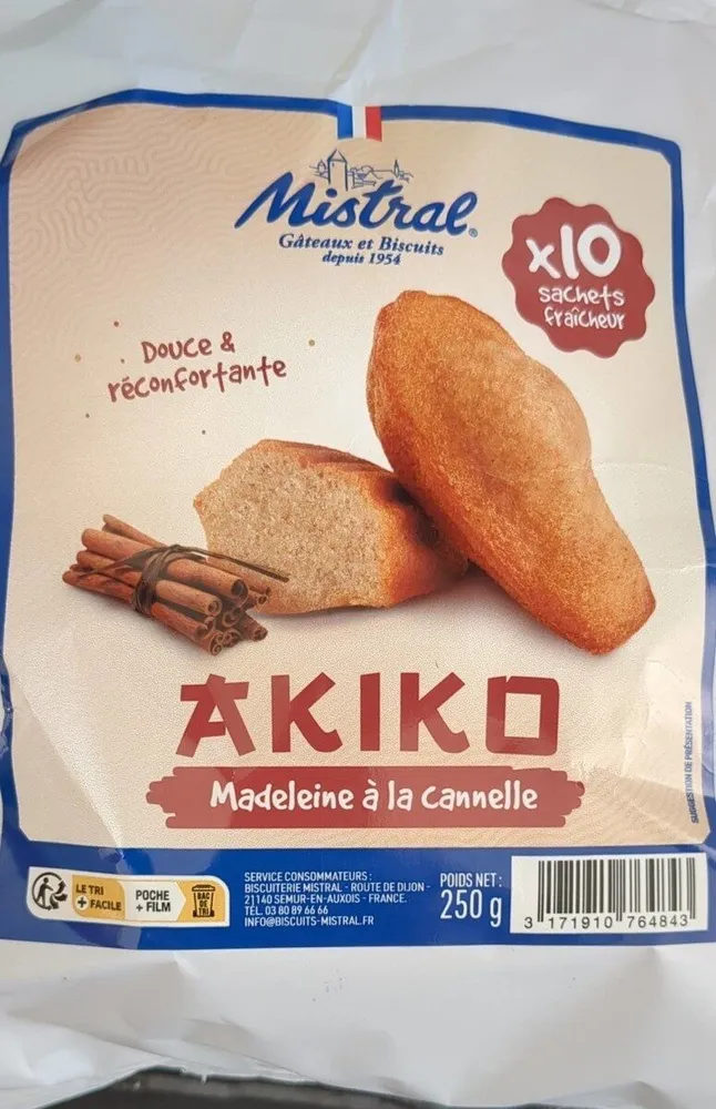 Akiko madeleine cannelle
