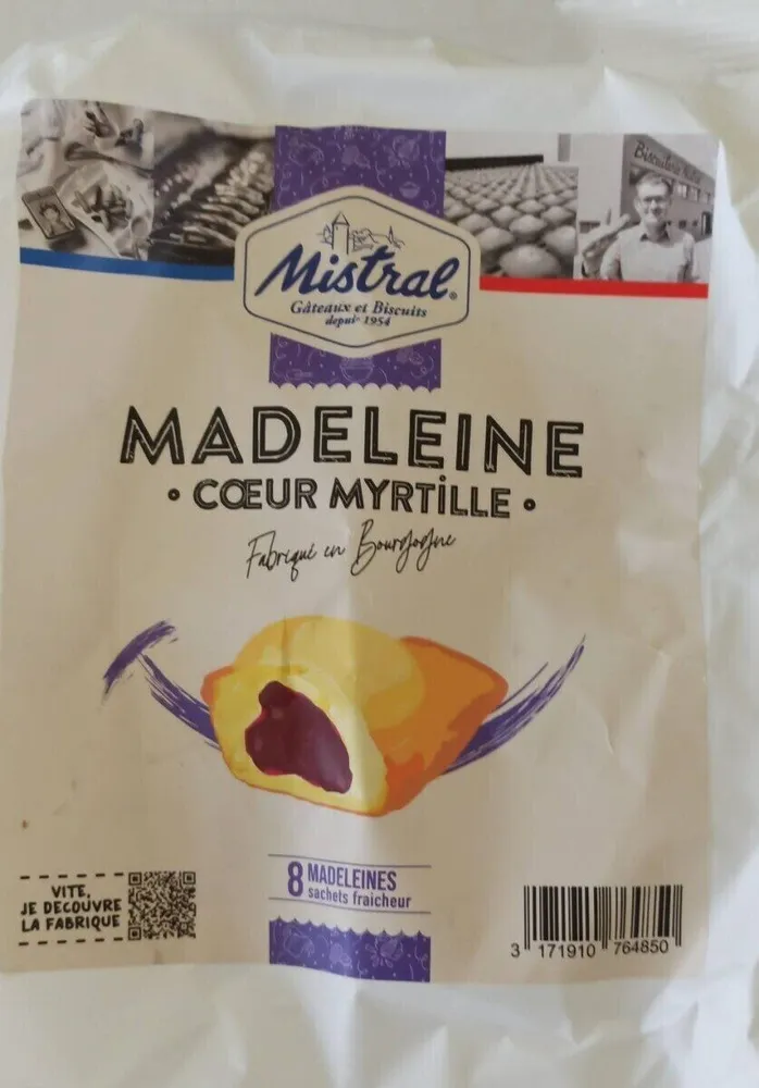 Madeleine "coeur myrtille"