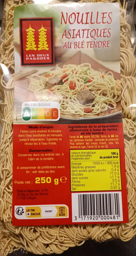Nouilles asiatiques au blé tendre
