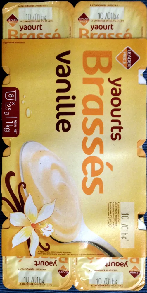 Yaourts Brassés Vanille