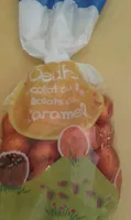 Oeufs chocolat au lait éclats de caramel