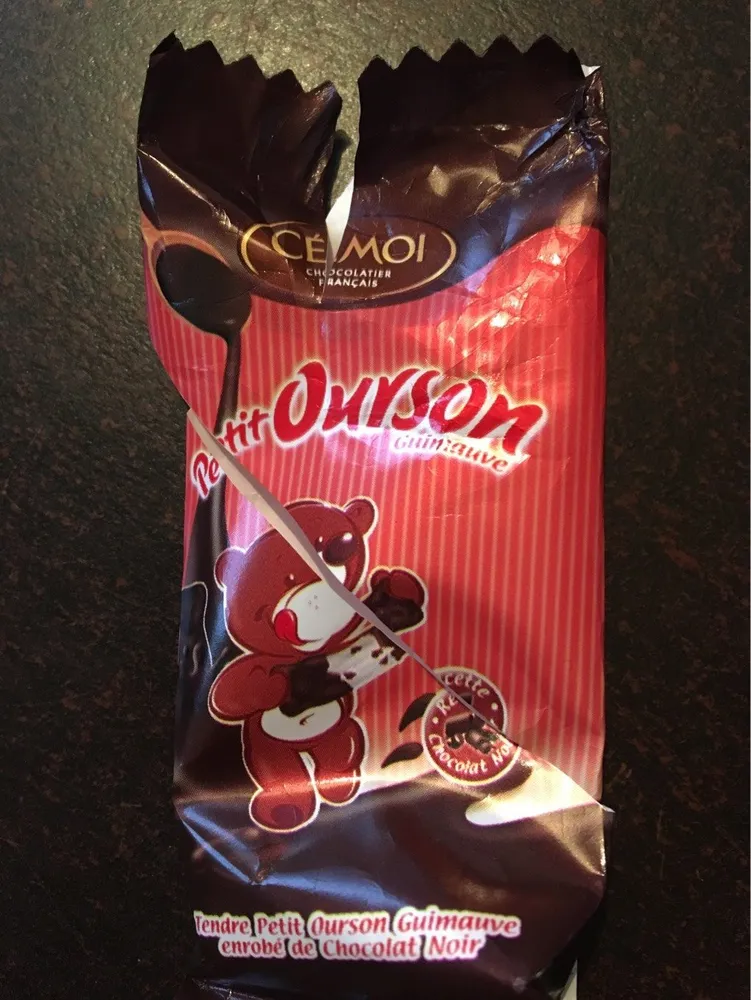 Ourson Guimauve Chocolat Noir