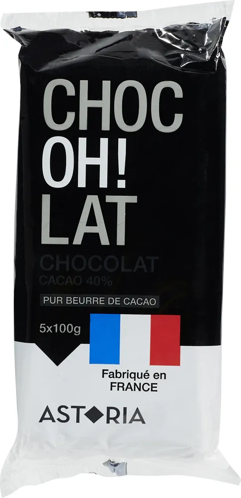 Chocolat Cacao 40% Pur beurre de cacao