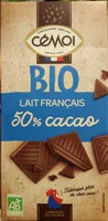 Bio lait français 50% cacao
