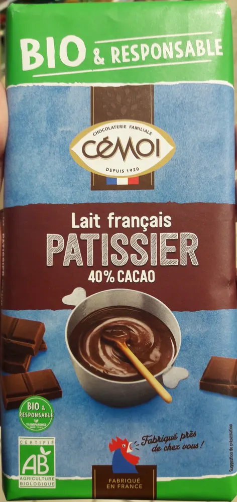 Lait Français Patissier 40% cacao
