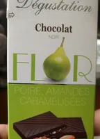 Chocolat poire amandes caramélisées