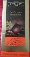 Chocolat noir 64% éclats de cacao