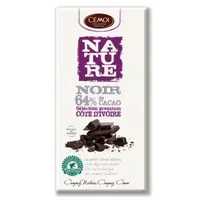 Nature noir 64% de cacao côte d'ivoire
