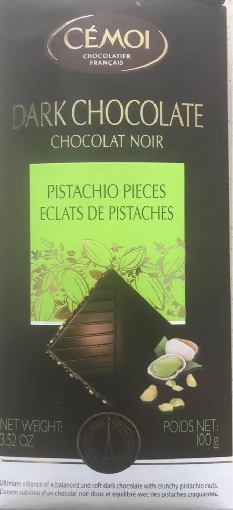 Chocolat Noir Éclats de Pistaches