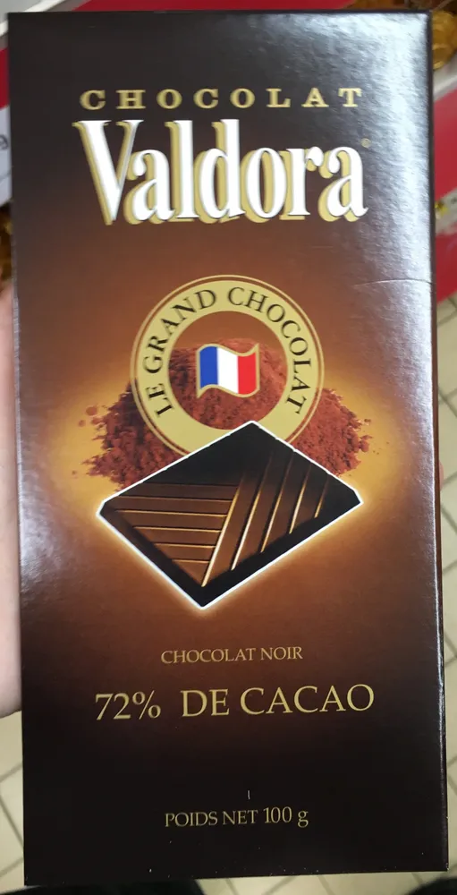 Chocolat noir 72% de cacao