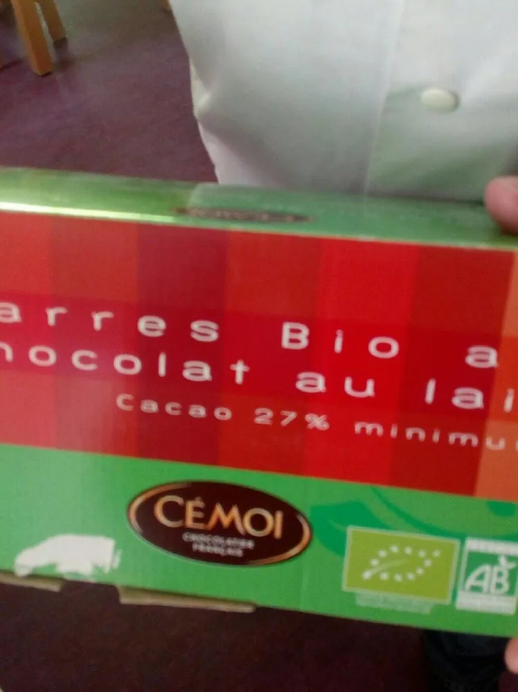 Barres Gouter Flowpackees - Chocolat Au Lait Bio - Boite 2KG