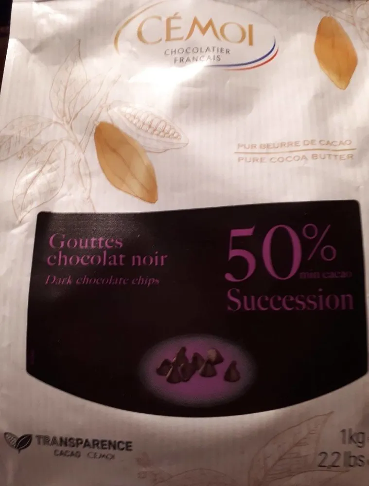 Gouttes de chocolat noir 50%