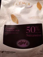 Gouttes de chocolat noir 50%