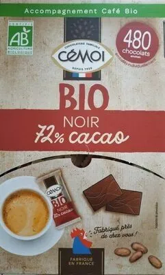 Bio noir 72% cacao