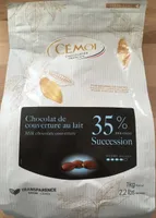 Chocolat de couverture au lait Sucession 35%