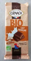 Chocolat au lait riz soufflé Bio
