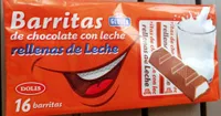 Barritas de chocolate con leche