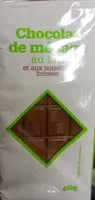 Chocolat de ménage au lait et aux noisette