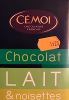 Chocolat lait & éclats de noisettes