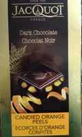 Chocolat noir écorces d'orange confites