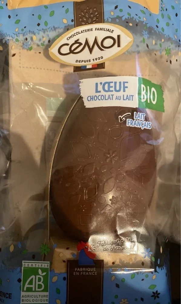Cémoi l'oeuf chocolat au lait