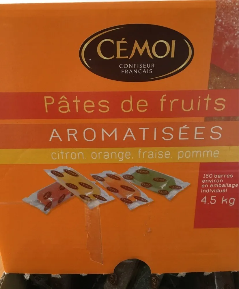Assortiments de pâtes de fruits