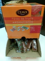 Pâtes de Fruits Aromatisées Citron, Orange, Fraise, Pomme