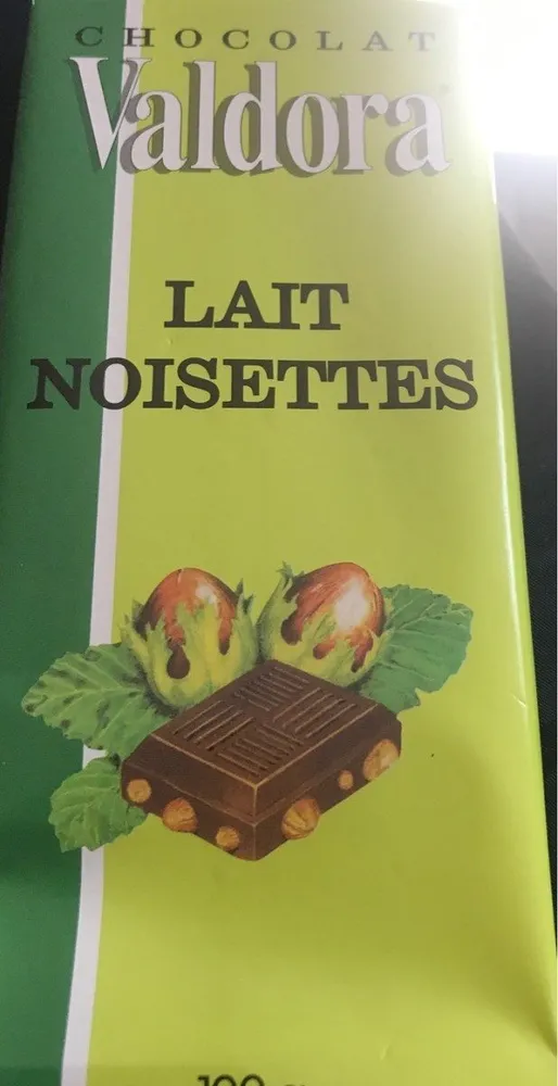 Chocolat lait noisettes