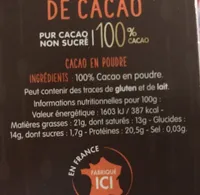 Cémoi cacao en poudre