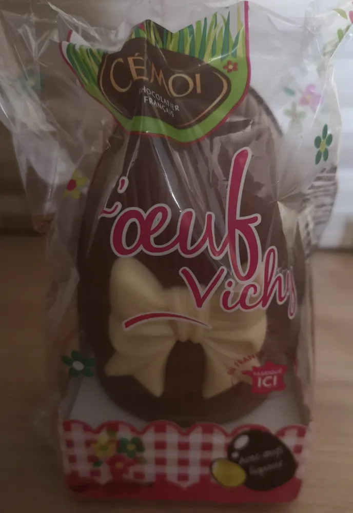 Oeufs vichy chocolat au lait garni oeufs gelifies
