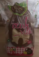 Oeufs vichy chocolat au lait garni oeufs gelifies