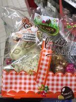 Le Lapin Vichy Chocolat Blanc avec Œufs Praliné