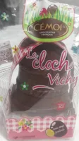 Moulage cloche en chocolat au lait avec ruban CEMOI