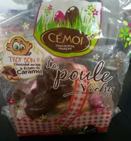 La Poule Vichy chocolat au lait caramel avec œufs pralinés