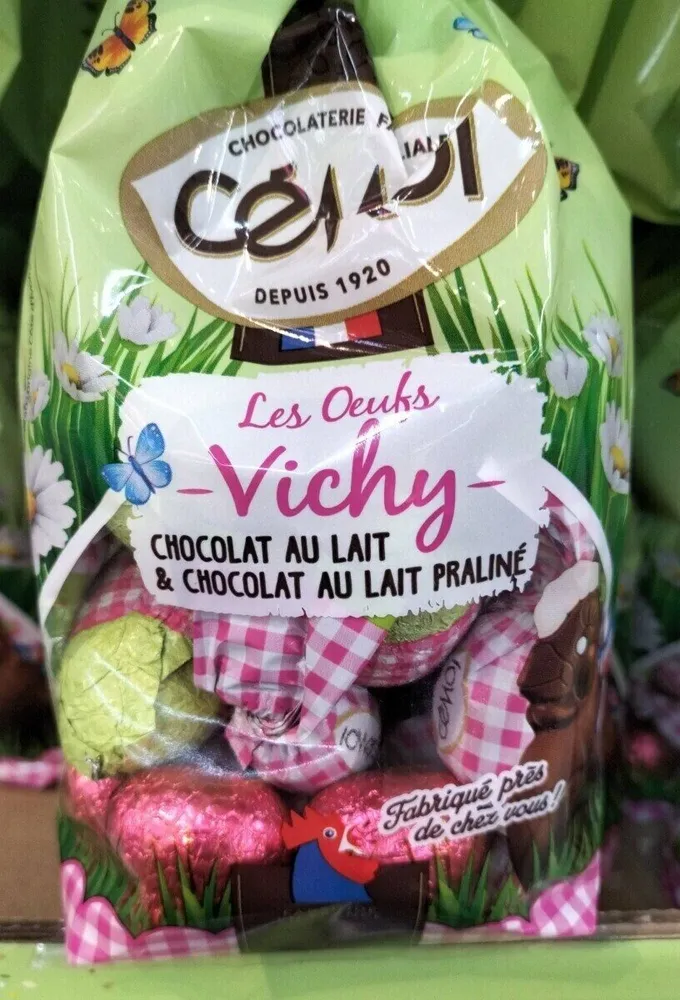 Les Oeufs Vichy Chocolat au lait & chocolat au lait praliné