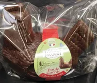 Poule garnie chocolat noir