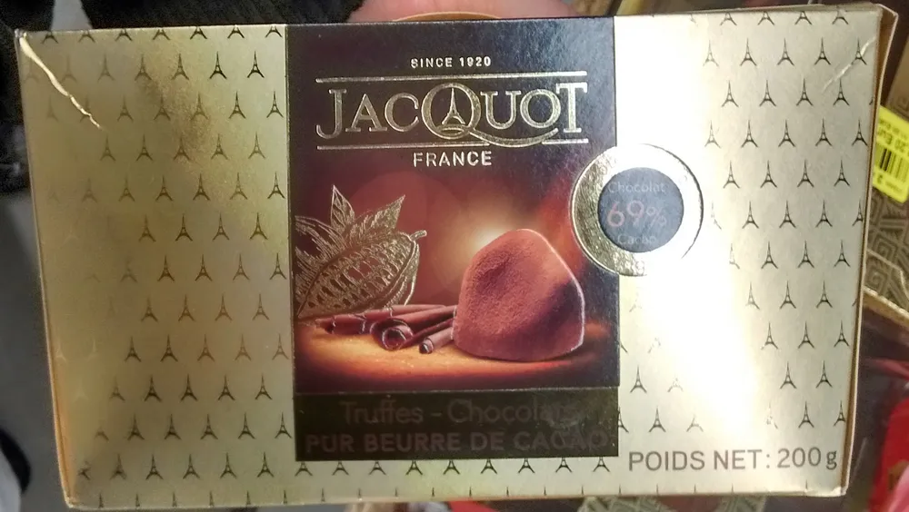 Truffes Chocolat Pur Beurre de Cacao