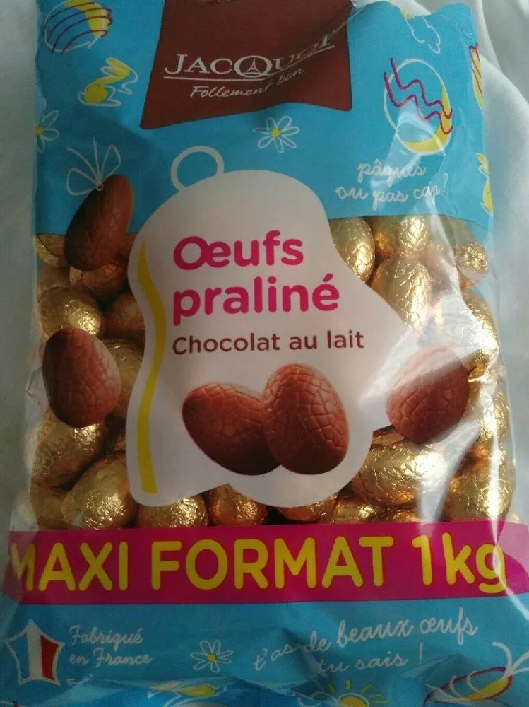 Oeufs pralinés chocolat au lait