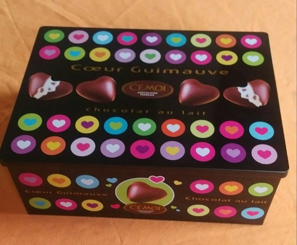 Coeur guimauve enrobe de chocolat au lait