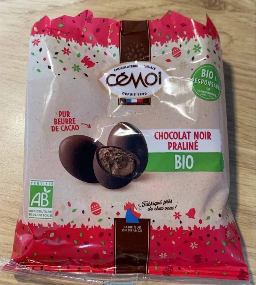 Chocolat noir praliné