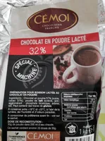 Chocolat en poudre lactée Cémoi