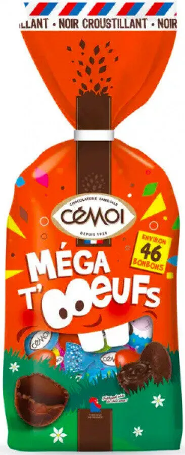 Mega t’oeufs Noir Croustillant
